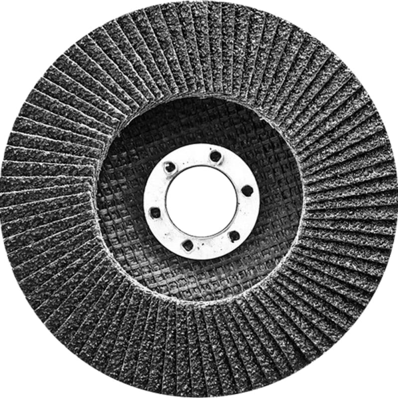 Круг лепестковый СИБРТЕХ 74076, торцевой, конический, Р24, 115x22.2 мм