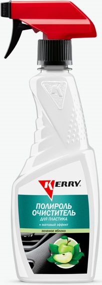 Полироль-очиститель пластика Kerry KR-505-2, с матовым эффектом, яблоко, 500 мл