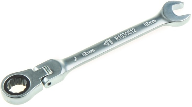 Ключ комбинированный трещоточный ARNEZI R1030512, шарнирный, 12 мм