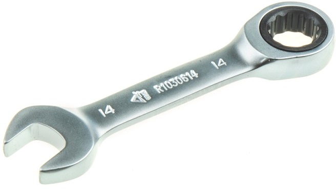 Ключ комбинированный трещоточный ARNEZI R1030614, короткий, 14 мм