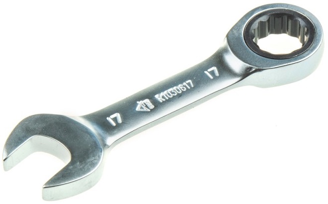 Ключ комбинированный трещоточный ARNEZI R1030617, короткий, 17 мм