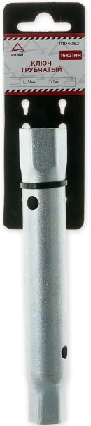 Ключ трубчатый свечной ARNEZI R1040621, 16x21 мм 
