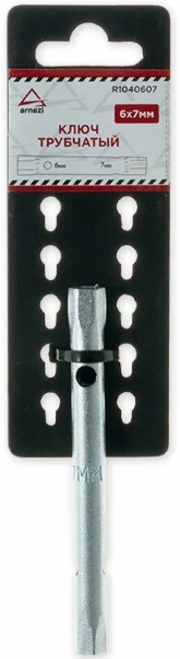Ключ трубчатый ARNEZI R1040607, 6x7 мм 