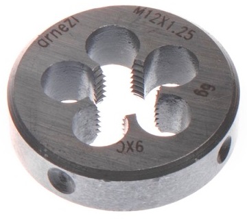 Плашка круглая метрическая ARNEZI R5302007, М12x1.25 мм 