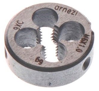 Плашка круглая метрическая ARNEZI R5302003, М6x1.0 мм