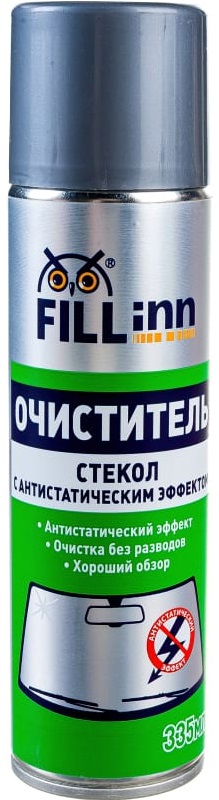 Очиститель стекла с антистатическим эффектом FILLinn FL014, 335 мл 