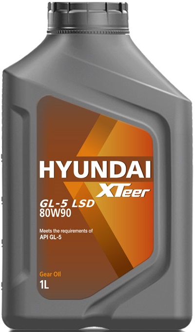 Масло трансмиссионное Hyundai Xteer 1011034, Gear Oil-5, LSD, 80W-90, 1 л 