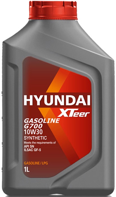 Масло моторное синтетическое Hyundai XTeer 1011008, Gasoline G700, 10W-30, 1л