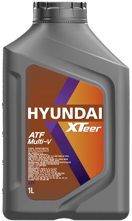 Масло трансмиссионное синтетическое Hyundai XTeer 1011414, ATF Multi-V, 1 л