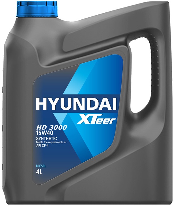 Масло моторное синтетическое HYUNDAI XTEER 1051026, HD 3000, 15W-40, CF-4, 5 л