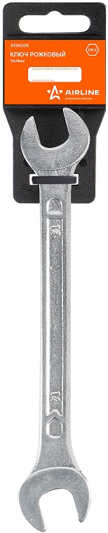 Ключ рожковый Airline ATAK008, 13x14 мм