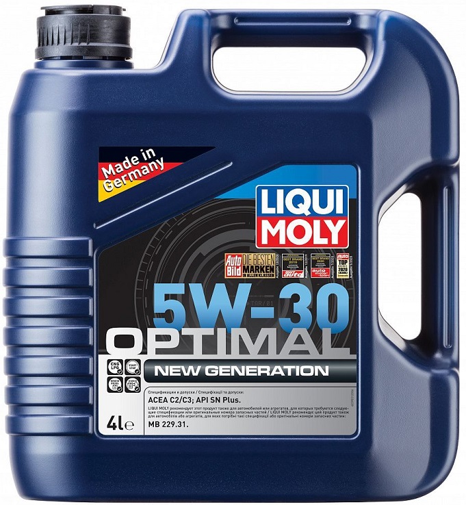 Масло моторное синтетическое LIQUI MOLY 39031, Optimal NEW GEN, 5W-30, 4 л 