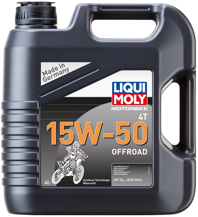 Масло моторное синтетическое Liqui Moly 3058, Motorbike 4T Offroad, 15W-50, 4 л