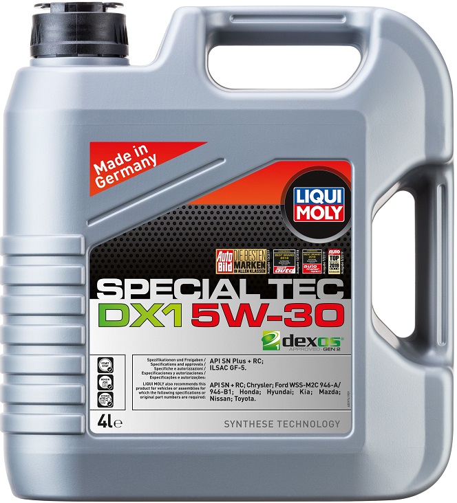 Масло моторное синтетическое Liqui Moly 20968 Special Tec DX1, 5W-30, 4 л