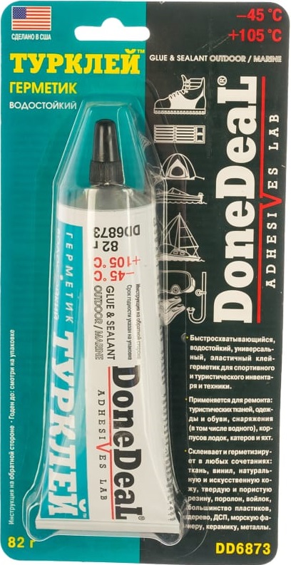 Водостойкий клей-герметик Турклей Done Deal DD6873, 82 гр