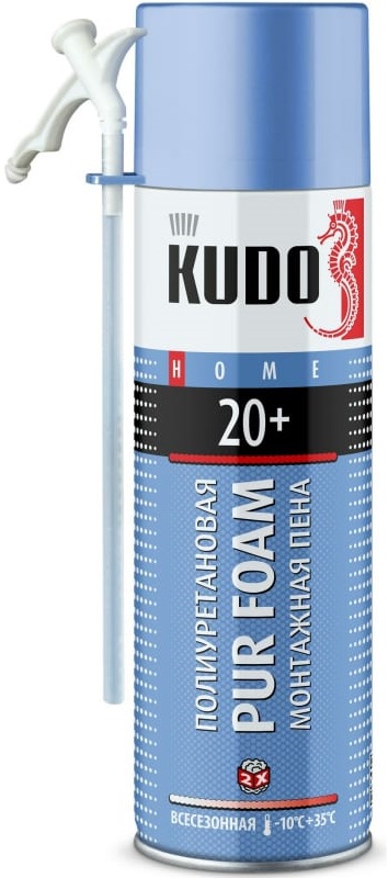 Пена полиуретановая монтажная KUDO KUPH06U20,  бытовая, всесезонная,  650 мл