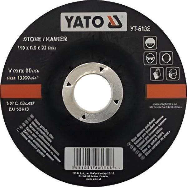Диск зачистной по камню Yato YT-6132, 115х6.0х22 мм