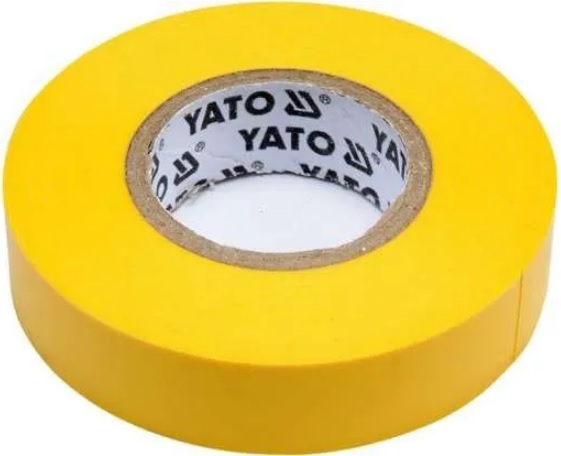 Изолента ПВХ Yato YT-81594, желтая, 15 мм х 20 м