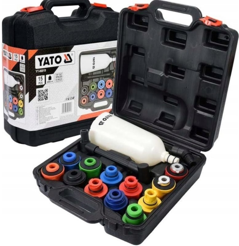 Комплект для доливки моторного масла YATO YT-06919, 15 предметов