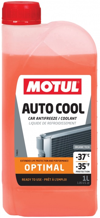Жидкость охлаждающая AUTO COOL Optimal Motul 109116, оранжевый, 1 л