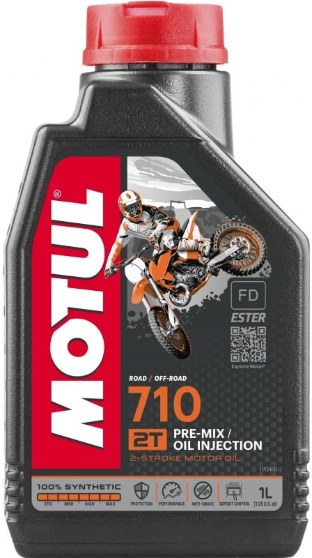 Масло моторное синтетическое Motul 104034, 710 Ester 2T, 1 л