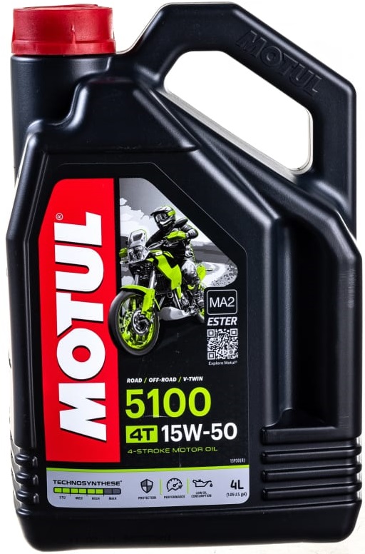 Масло моторное полусинтетическое Motul 104083, 5100 ESTER, 15W-50, 4 л