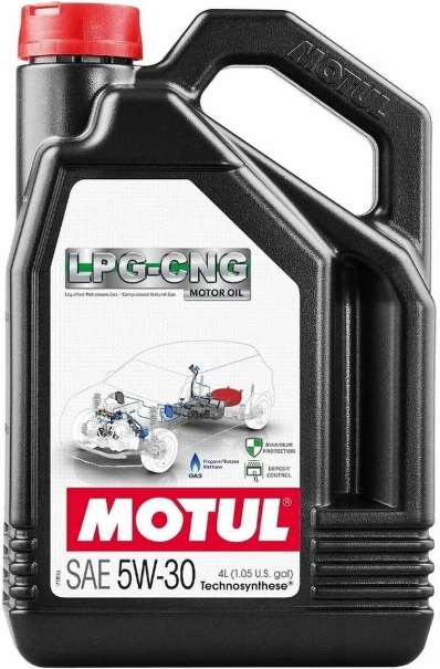 Масло моторное MOTUL 110665, LPG-CNG C3/SN+, 5W-30, 4 л 