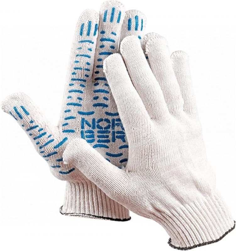 Перчатки NORDBERG NCG610150.1, белые, 10 класс 