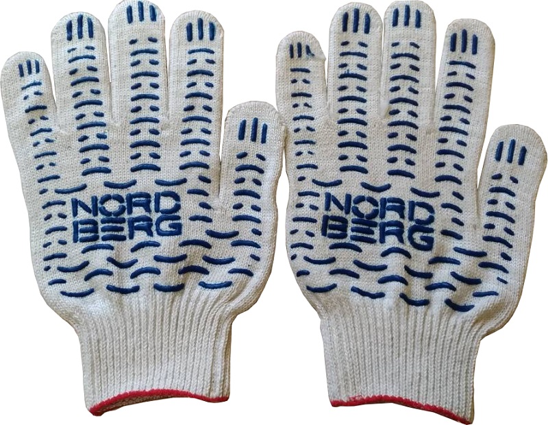 Перчатки NORDBERG NCG610150.5, белые, 5 пар