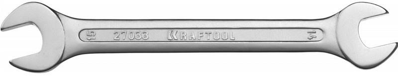 Рожковый гаечный ключ KRAFTOOL 27033-14-15_z01, 14х15 мм