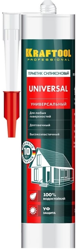 Герметик силиконовый универсальный FX100 KRAFTSIL UNIVERSAL KRAFTOOL 41253-2, 300 мл
