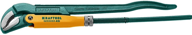 Ключ трубный PANZER-45 KRAFTOOL 2735-15_z02, №2, изогнутые губки 