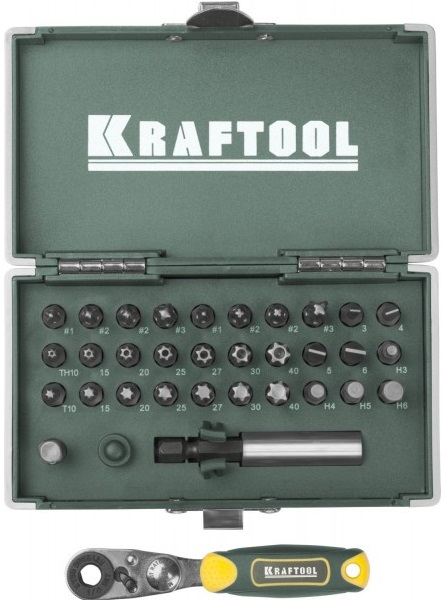 Набор бит ЕХPERT X-Drive KRAFTOOL 26065-H33, 33 предмета