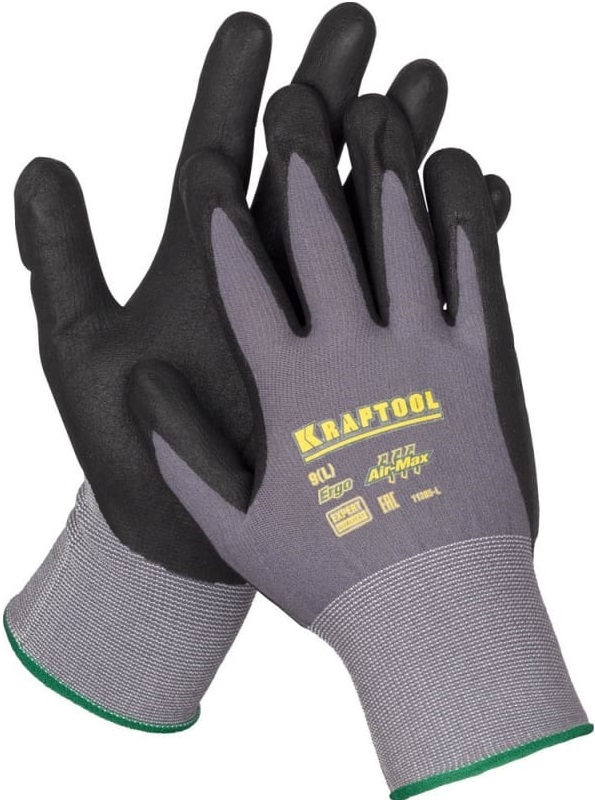 Перчатки с нитриловым покрытием EXPERT KRAFTOOL 11285-L, размер L