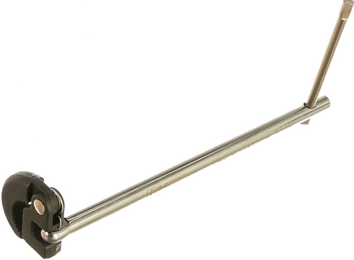 Сантехнический ключ KRAFTOOL 27564-25, телескопический, самозажимной, 300 мм 