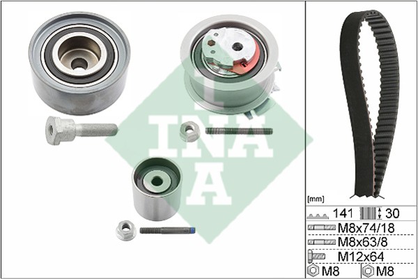 Комплект ремня ГРМ AUDI A3 Ina 530 0463 10