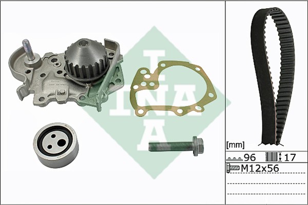 Комплект ремня ГРМ с водяным насосом RENAULT LOGAN Ina 530 0191 31