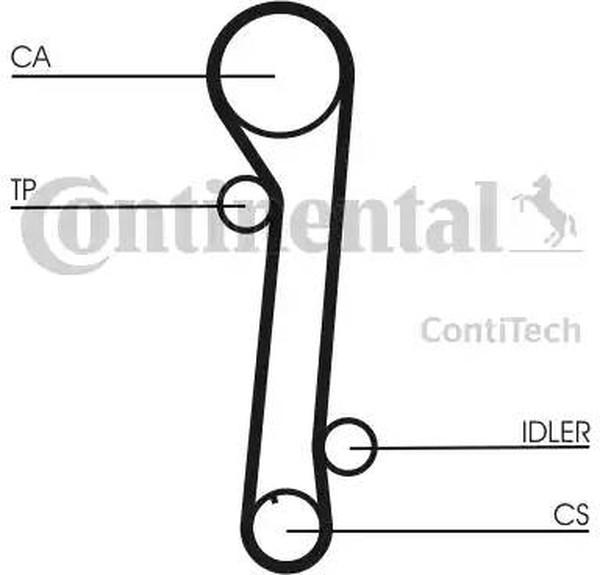 Комплект ремня ГРМ HYUNDAI COUPE CONTITECH CT937K2