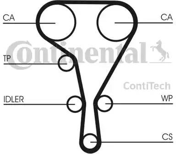 Комплект ремня ГРМ RENAULT LAGUNA Contitech CT1130K3