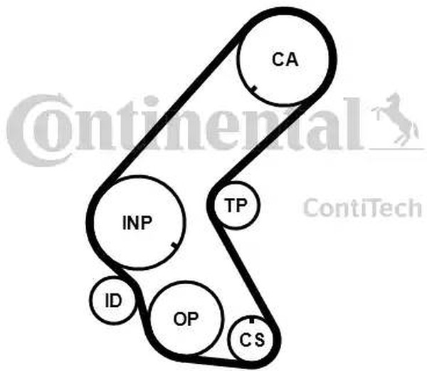 Комплект ремня ГРМ OPEL ASTRA CONTITECH CT1178