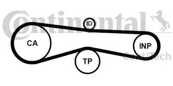 Комплект ремня ГРМ AUDI A4 Contitech CT1131K1