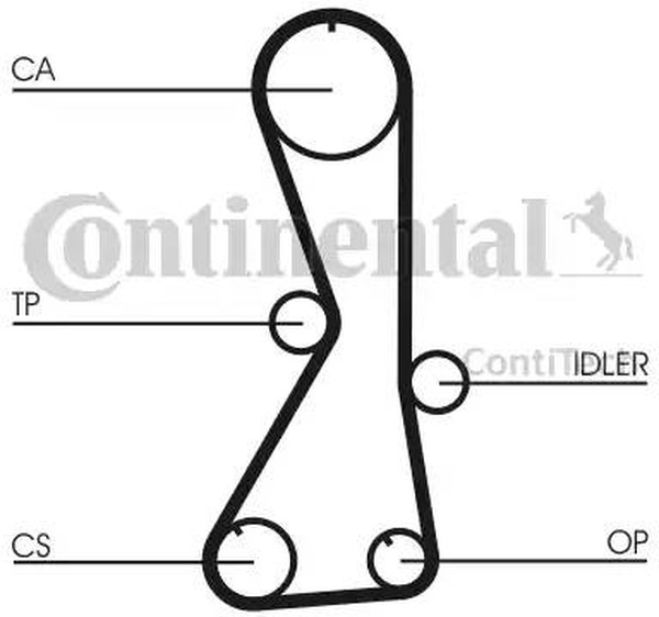 Комплект ремня ГРМ MITSUBISHI Galant Contitech CT1016K1