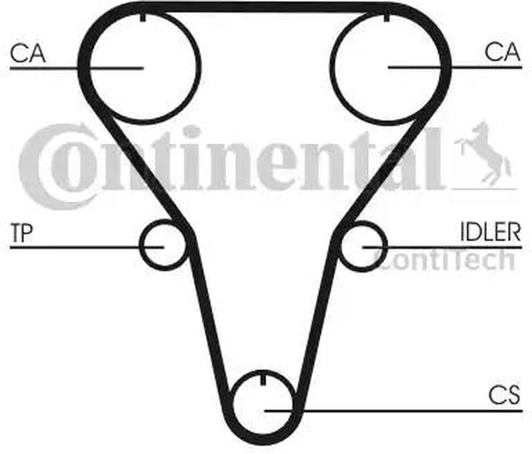 Комплект ремня ГРМ MAZDA 323 Contitech CT769K1