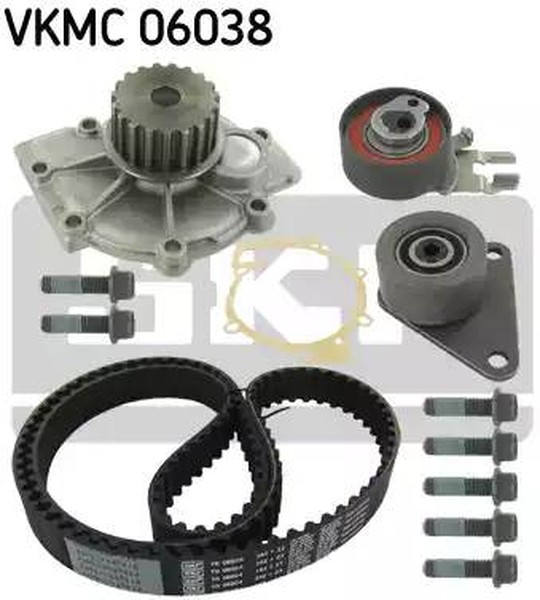 Комплект ремня ГРМ с водяным насосом FORD Focus SKF VKMC 06038