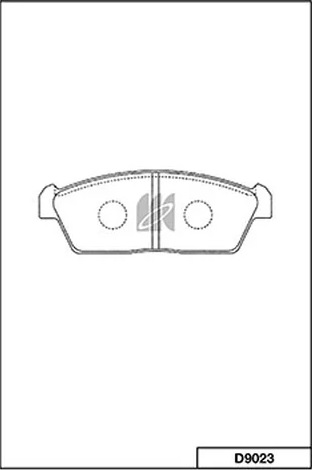 Колодки тормозные, дисковые MAZDA CAROL Kashiyama D9023