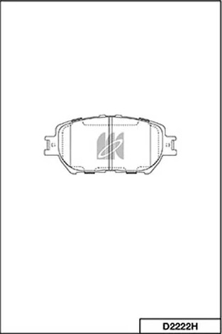 Колодки тормозные, дисковые MITSUBISHI Pajero Kashiyama D2222H