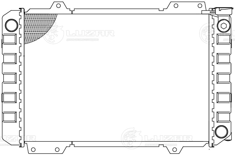 Радиатор охлаждения DAEWOO DAMAS Luzar LRC 0592