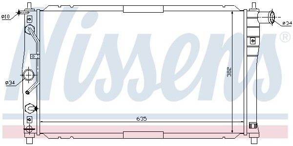 Радиатор охлаждения DAEWOO LANOS Nissens 616551