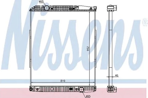 Радиатор охлаждения Nissens 626490