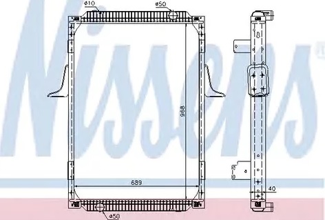 Радиатор охлаждения Nissens 63787A